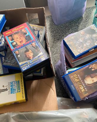 Vhs lotti di videocassette