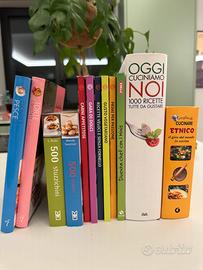 Lotto di 12 libri di cucina, come nuovi