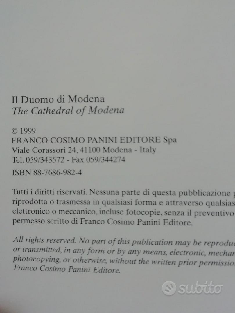 Il Duomo di Modena Ed. Franco Cosimo Panini - Libri e Riviste In vendita a  Modena