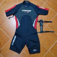 Muta apnea uomo + coltello Sub pesca