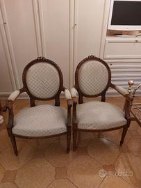 2 poltroncine vintage legno RITIRO ROMA 