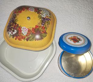 Set due scatole in latta 🍰 Cake box, tin containe