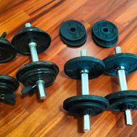 Pesi palestra e panca