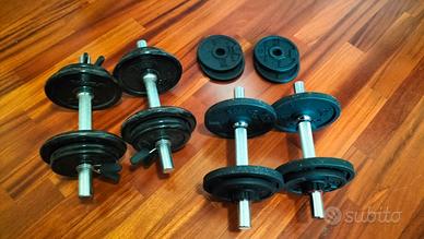 Pesi palestra e panca