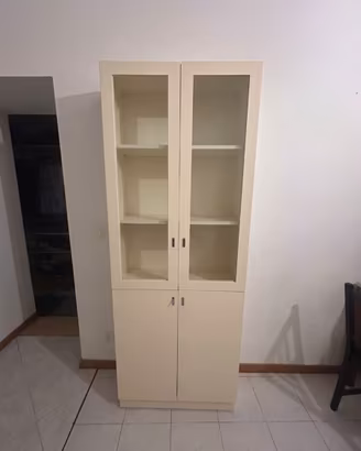 Mobile vintage cucina/credenza con vetrina e ante