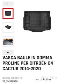 Vasca baule Citroen C4 Cactus