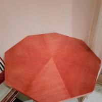 tavolo ottagonale in legno e ferro 