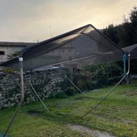Sistema antigrandine per 2 auto da giardino