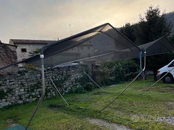 Sistema antigrandine per 2 auto da giardino