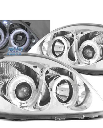 FARI PER TOYOTA YARIS 99-03 OCCHI ANGEL CROMATI