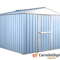 Box porta attrezzi lamiera 276x260 azzurro