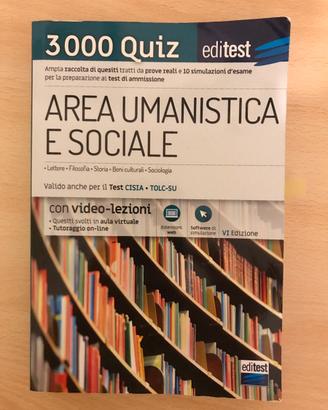 Libro quiz per test ammissione università