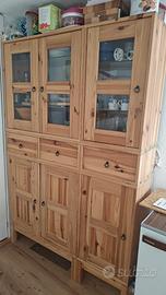 Vetrina, credenza pino