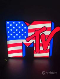 Lampada LED decorativa ispirata al famoso logo MTV