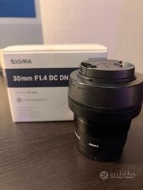 🔥 Sigma 30mm F1.4 DC DN Sony E – Come nuovo 🔥
