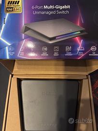 D-Link DMS-106XT Switch non gestito multi-gigabit