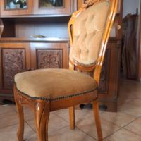 sedie in stile in omaggio tavolo tondo