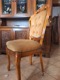 sedie in stile in omaggio tavolo tondo