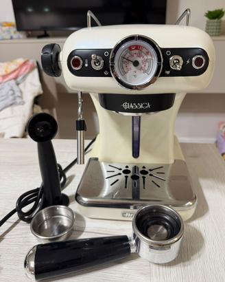 Macchina caffè espresso Ariete Classica beige
