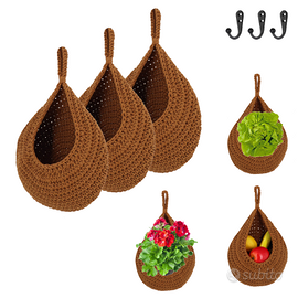 Set di 3 Cesti porta oggetti - Organizer per cucin