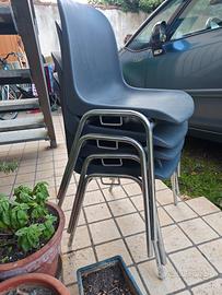 sedie in plastica da esterno o interno 
