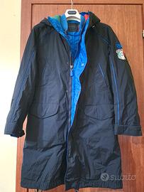 giaccone e gilet double face  blu