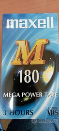 12 VHS Maxell 180 minuti sigillate