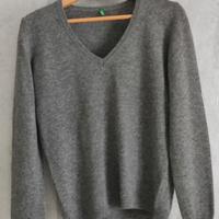 maglione donna con scollo a V 