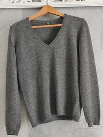 maglione donna con scollo a V 