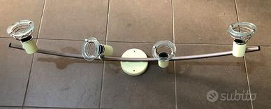 LAMPADARIO DA SOFFITTO CON 4 FARETTI ORIENTABILI