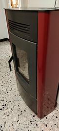 Stufa a pellet ventilata ad aria – Colore bordeaux