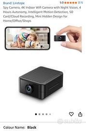Literope Mini-Cam 4k-WIFI-Night Vision