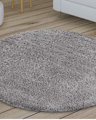 Tappeto rotondo tondo grigio 160 cm