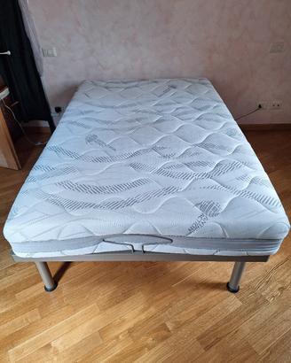 Letto 1 piazza e mezza motorizzato e materasso