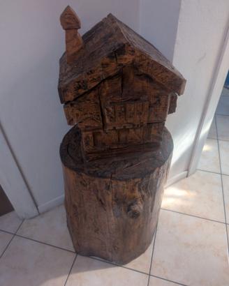 Scultura in legno artigianale
