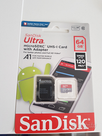Microsd sandisk 64Gb