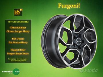 Cerchi in Lega Mak 16" Furgoni e Camper