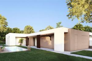 Villa singola di nuova costruzione con piscina e a