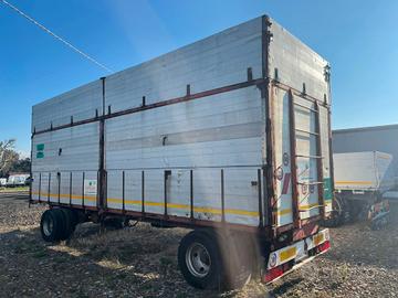 Rimorchio Zorzi nano 2 assi con sponde bilaterale