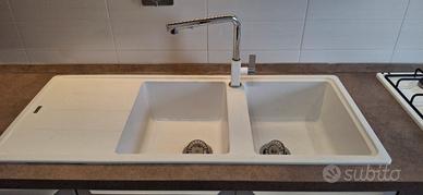 Lavello cucina fragranite bianco FRANKE e rubinett