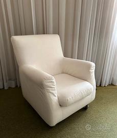Poltrona moderna bianca poltroncina Coin casa