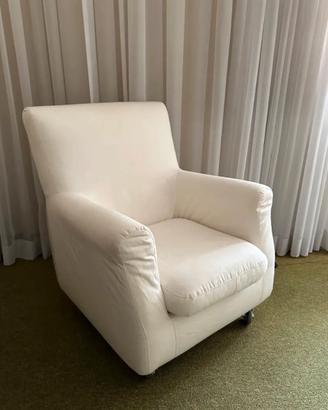 Poltrona moderna bianca poltroncina Coin casa