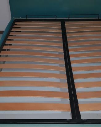 Letto contenitore verde matrimoniale