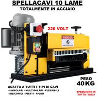 Spellacavi 10 lame elettrica sgauinacavi spelafili