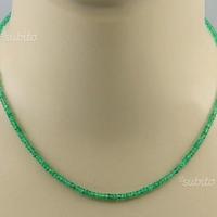 Collana smeraldi oro 750