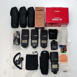Flash Canon speedlite 600ex-rt + transmitter +