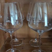 Set di 4 calici da vino rosso