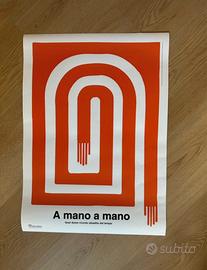 Poster Rino Gaetano a mano a mano ciao discoteca