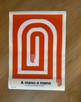 Poster Rino Gaetano a mano a mano ciao discoteca