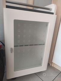 mobile  bagno salva spazio con rotelle